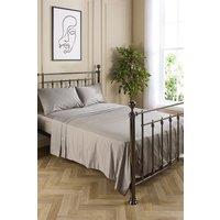 Hotel Pure Luxury 5 Star Flat Sheet in Grey | Size: Single