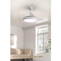 Acrylic Ceiling Fan Light with Retracted Blades