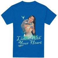 Disney Pocahontas Listen With Your Heart T-Shirt Royal | Size: Medium