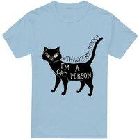 Disney Hocus Pocus Thackery Binx I'M A Cat Person T-Shirt Light Blue | Size: Large
