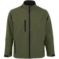 SOL'S Men's Relax Soft Shell Jacket (Breathable, Windproof & Water Resistant) in Dark Green | Size: 2XL