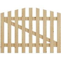 120x90cm Outdoor Arched Wooden Garden Gate Fence Door