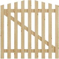 120x120cm Outdoor Arched Wooden Garden Gate Fence Door