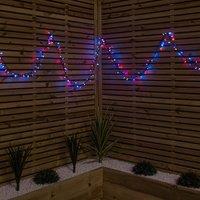 Samuel Alexander 7.5m 300 LED Multi-Action Christmas Fairy Cap String Lights with Timer in Rainbow