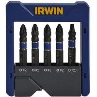 IRWIN Impact Screwdriver Pocket Bit Set Of 5 Pozi/Phillips/Torx in Black
