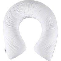 Homescapes U Shaped Comfort Pregnancy Pillow Goose Feather & Down in White