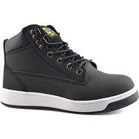 Grafters Men's Action Safety Trainer Boot in Jet Black | Size: 3