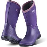 Grubs Boots Women's Tideline Calf Height Lightweight Wellington Boots in Plum | Size: 8