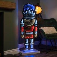 Samuel Alexander 4ft (1.2m) Tall Light up Christmas Nutcracker Infinity Decoration with LEDs