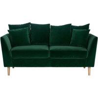 Solace+Co Avery 2 Seater Scatter Back Sofa - Bottle Green