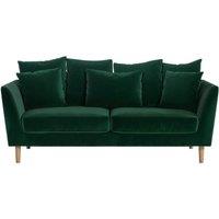 Solace+Co Avery 3 Seater Scatter Back Sofa - Bottle Green
