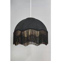 BHS Lighting Fran Jacquard Easy Fit Light Shade in Black