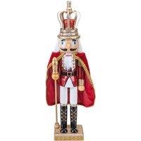 VFM e-Store Nutcracker King Christmas Decoration 46x12. 2x9. Red Inch