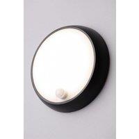 BHS Lighting 8W Bigton Outdoor Wall Light with Sensor in Black