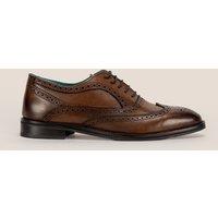 Oswin Hyde Men's Stokes Leather Oxford Brogues in Dark Brown | Size: 10
