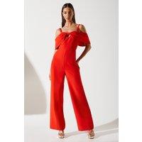 Bow Off The Shoulder Jumpsuit
