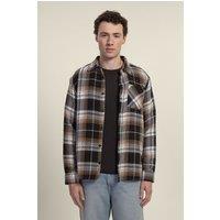 Larsson & Co Men's Check Overshirt in Black | Size: Medium