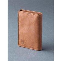 Lakeland Leather Men's 'Bowston' Tri-Fold Leather Wallet in Brown