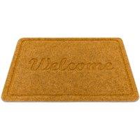 RugsX Welcome 1208 Doormat in Brown | Size: 50 cm x 80 cm