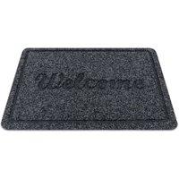 RugsX Welcome 2098 Doormat in Grey | Size: 40 cm x 60 cm