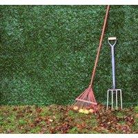Primrose Artificial Ivy Leaf Screening Hedge Roll Privacy Screen W3m x H1.5m in Green