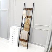Rafaelo Mobilia Tower Ladder Shelf in Brown