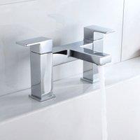 Nes Home Chrome Square Bath Filler Mixer Tap in Silver