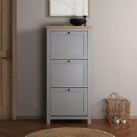 Home Garden Direct Wiltshire Shoe Cabinet - Grey