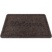 RugsX Welcome 7097 Doormat in Brown | Size: 40 cm x 60 cm