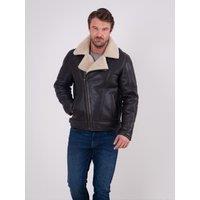 Lakeland Leather Men's 'Javelin' Sheepskin Aviator Jacket in Brown | Size: 46R