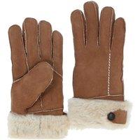 Fenland England Women's Real Leather Sheepskin Gloves in Light Brown | Size: Medium/Large