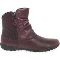 Josef Seibel Women's 'Naly 24' Twin Zip Ankle Boots in Wine | Size: 6