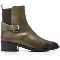 Moda In Pelle Women's 'Cellia' Leather Ankle Boots in Khaki | Size: 6