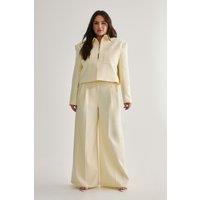 Plus Premium Tailored Wide Leg Trouser