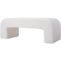 Cream-coloured Modern Ottoman Bench