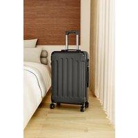 Modern Hardside Spinner Suitcase with Combination Lock, 24" Black