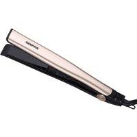 Geepas Ceramic Hair Straighteners 360 Swivel Cord Lockable Handle 28W in Gold
