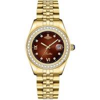 Eterna Diamond Ladies Watch Gold Pav Crystal Hour Markers