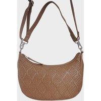 'Wonder Weave' Real Leather Woven Designer Shoulder Crossbody Bag