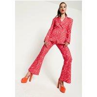 House of Holland Women's Pink Flame Clashing Colours Blazer | Size: 14