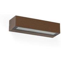 Netlighting Lako Integrated LED Down Lighter Outdoor Wall Light Brown 3000K IP65