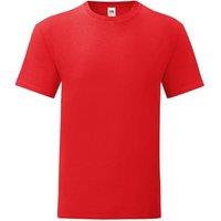 Fruit of the Loom Men's Iconic T-Shirt (Pack Of 5) in Red | Size: XL