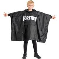 Fortnite Men's Raincoat Poncho & Bag in Black