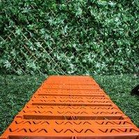 Primrose Instant Roll Out Garden Path Terracotta Plastic Chevron 3m