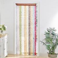 mysmartbuy Multicolour String Door Curtain - 90 x 200cm Colourful Spiral Tassel Doorway Fly Screen - Keeps Flies, Insects & Wasps Out