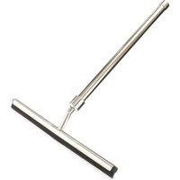 mysmartbuy Telescopic Stainless-Steel Squeegee - Surface Cleaner Tool with 26cm Rubber Blade for Glass, Tiles, Plastic & More in Silver