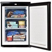 Igenix Freestanding Under Counter Freezer, 88 Litre in Black