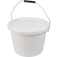 Aidapt 10 Litre Bucket & Lid in White