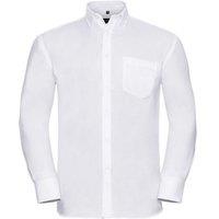 Russell Collection Men's Ultimate Non-Iron Long-Sleeved Formal Shirt in White | Size: 17 inches