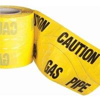 Pegdev High Visibility Underground Detectable Warning Tape Gas 150mm x 90m Durable & Rot Resistant in Yellow